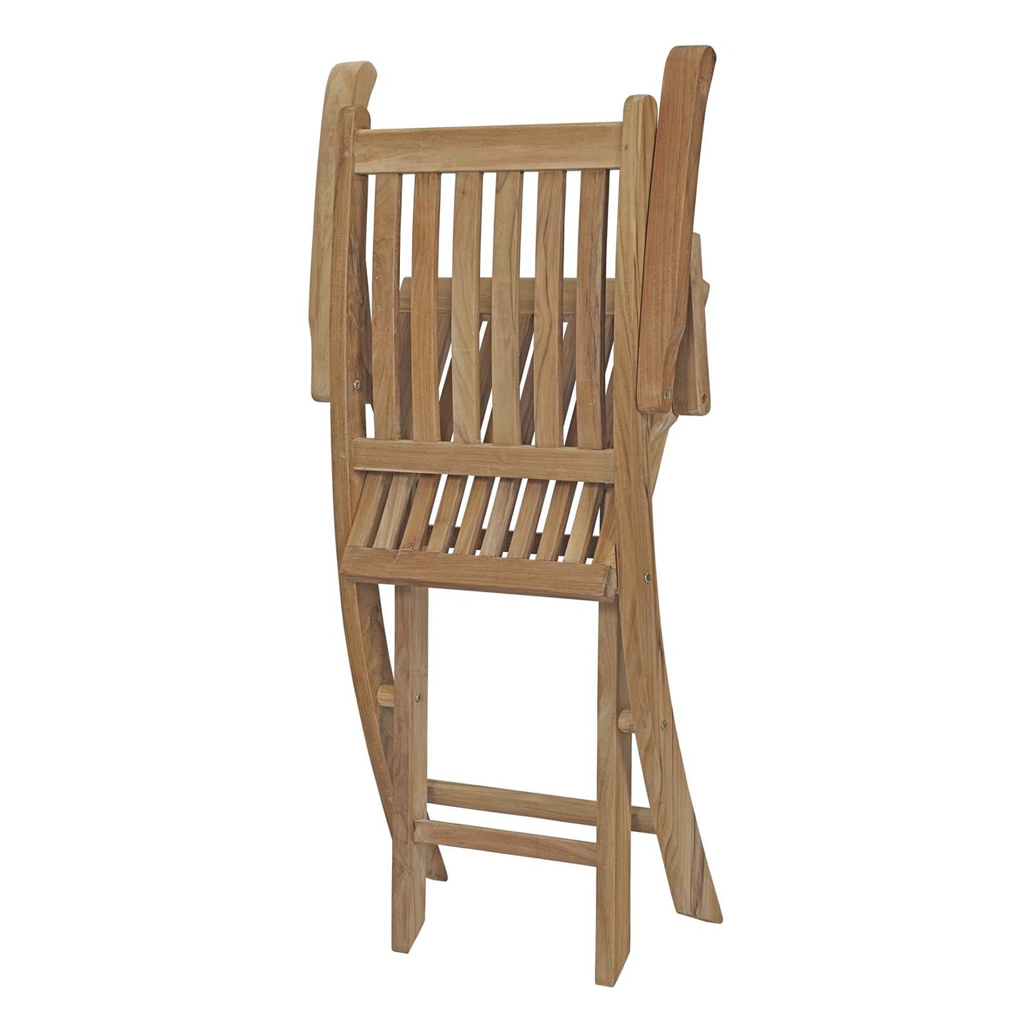 Modway EEI-2703 Marina Outdoor Patio Teak Folding Chair - Natural | Outdoor Chairs | Modishstore-6