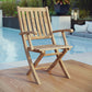 Modway EEI-2703 Marina Outdoor Patio Teak Folding Chair - Natural | Outdoor Chairs | Modishstore