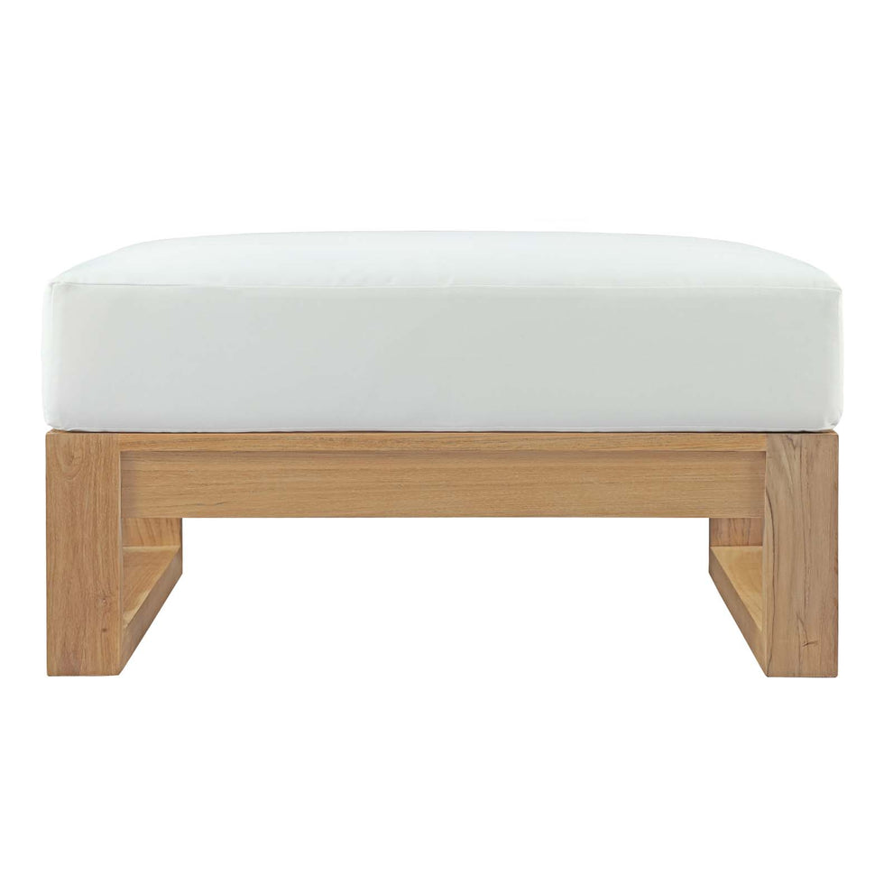 Modway Upland Outdoor Patio Teak Ottoman - EEI-2708 | Outdoor Ottomans | Modishstore - 3