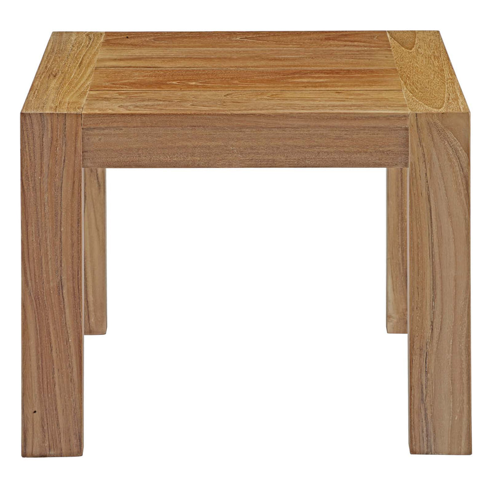 Modway Upland Outdoor Patio Wood Side Table - EEI-2709 | Outdoor Tables | Modishstore - 3