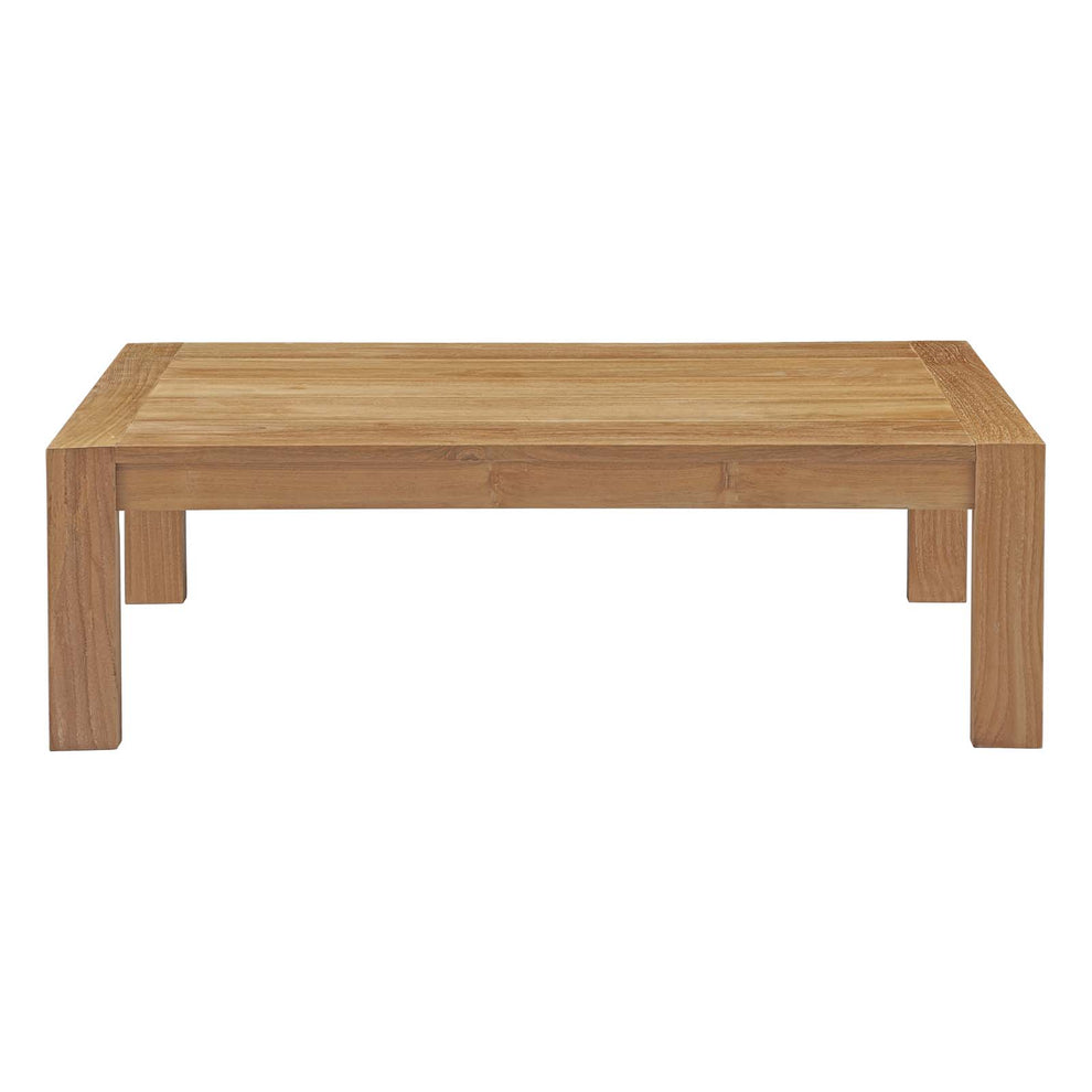 Modway Upland Outdoor Patio Wood Coffee Table - EEI-2710 | Outdoor Tables | Modishstore - 3