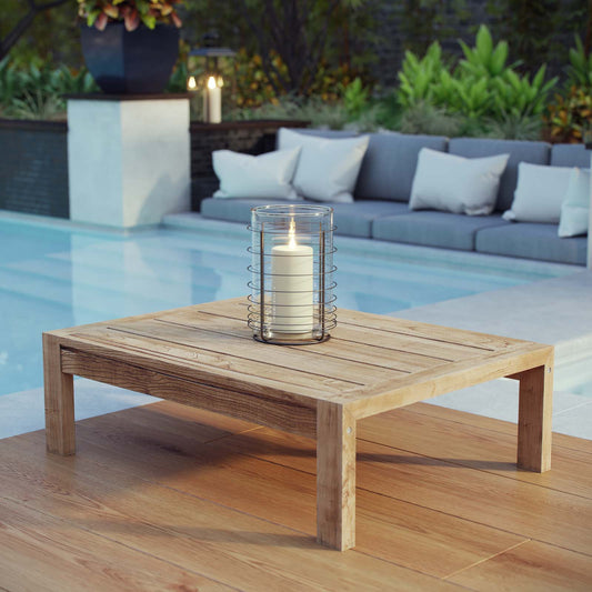 Modway Upland Outdoor Patio Wood Coffee Table | Coffee Tables | Modishstore