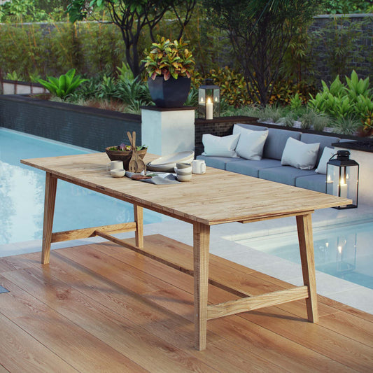 Dorset Outdoor Patio Teak Dining Table By Modway - EEI-2713 | Outdoor Tables | Modishstore