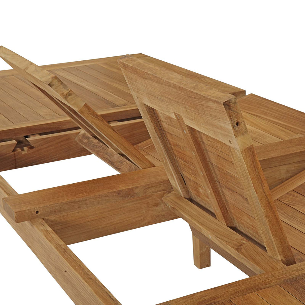 Modway Marina Extendable Outdoor Patio Teak Dining Table - EEI-2714 | Dining Tables | Modishstore - 13
