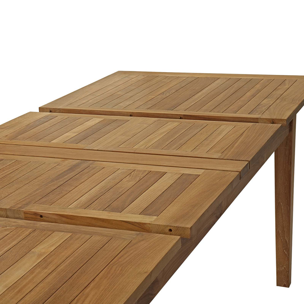 Modway Marina Extendable Outdoor Patio Teak Dining Table - EEI-2714 | Dining Tables | Modishstore - 16