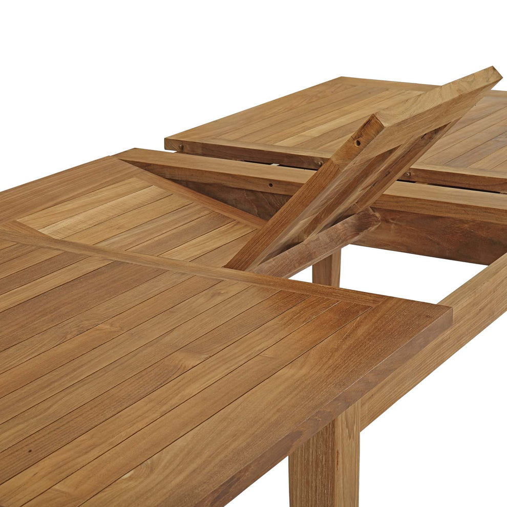 Modway Marina Extendable Outdoor Patio Teak Dining Table - EEI-2714 | Dining Tables | Modishstore - 9