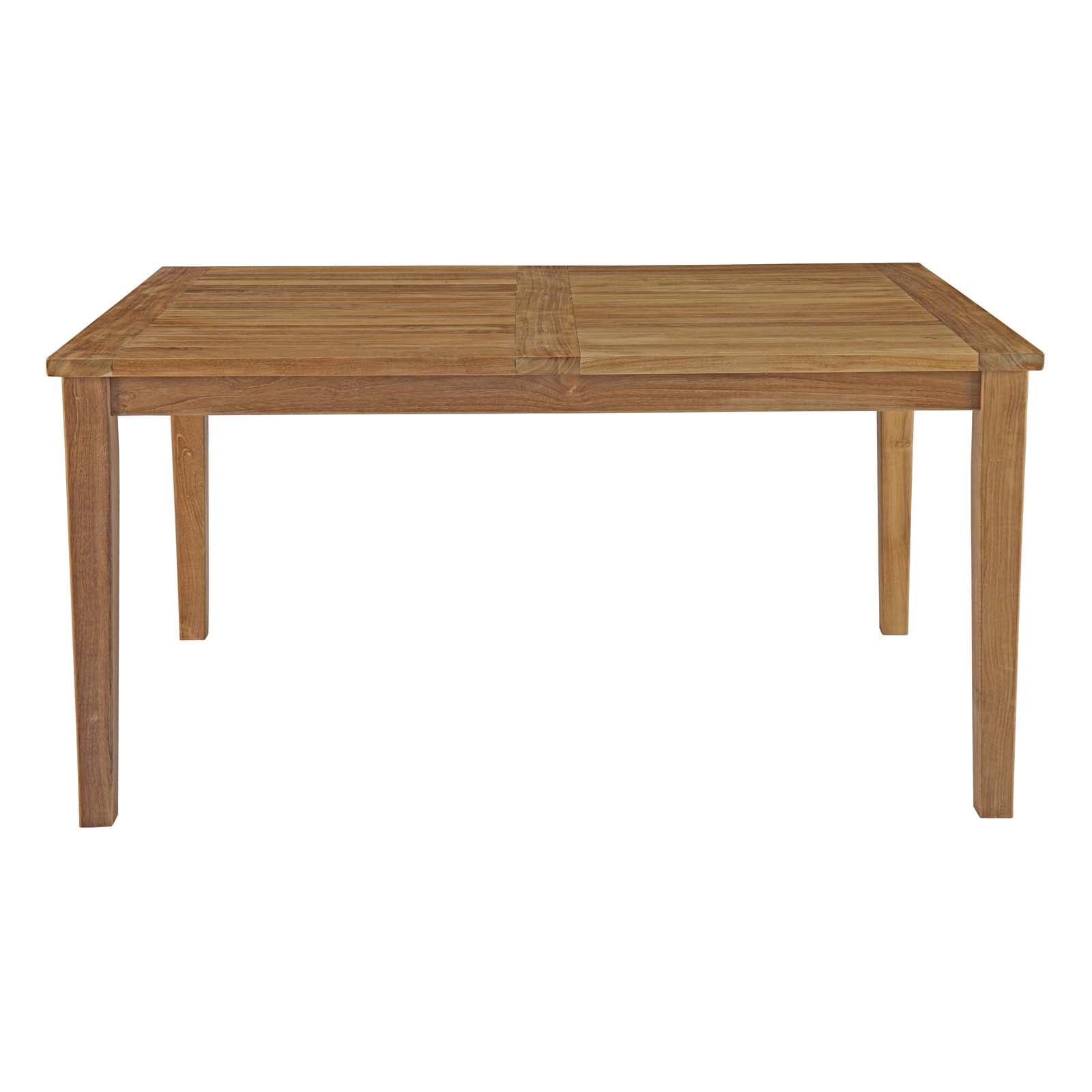 Modway Marina Outdoor Patio Teak Dining Table - EEI-2716 | Dining Tables | Modishstore - 3