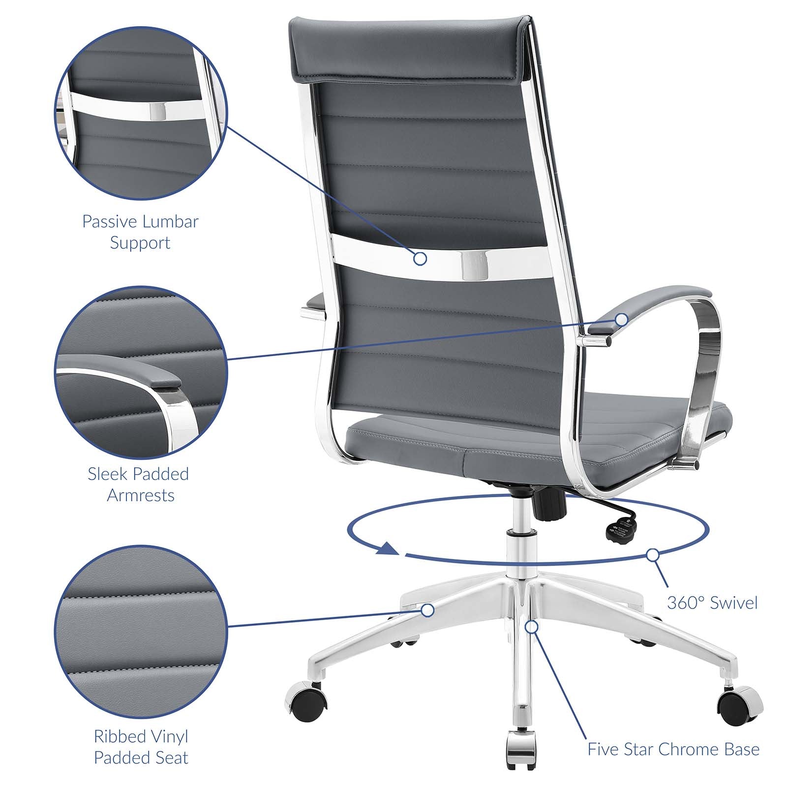 Modway Jive Highback Office Chair | Office Chairs | Modishstore-18