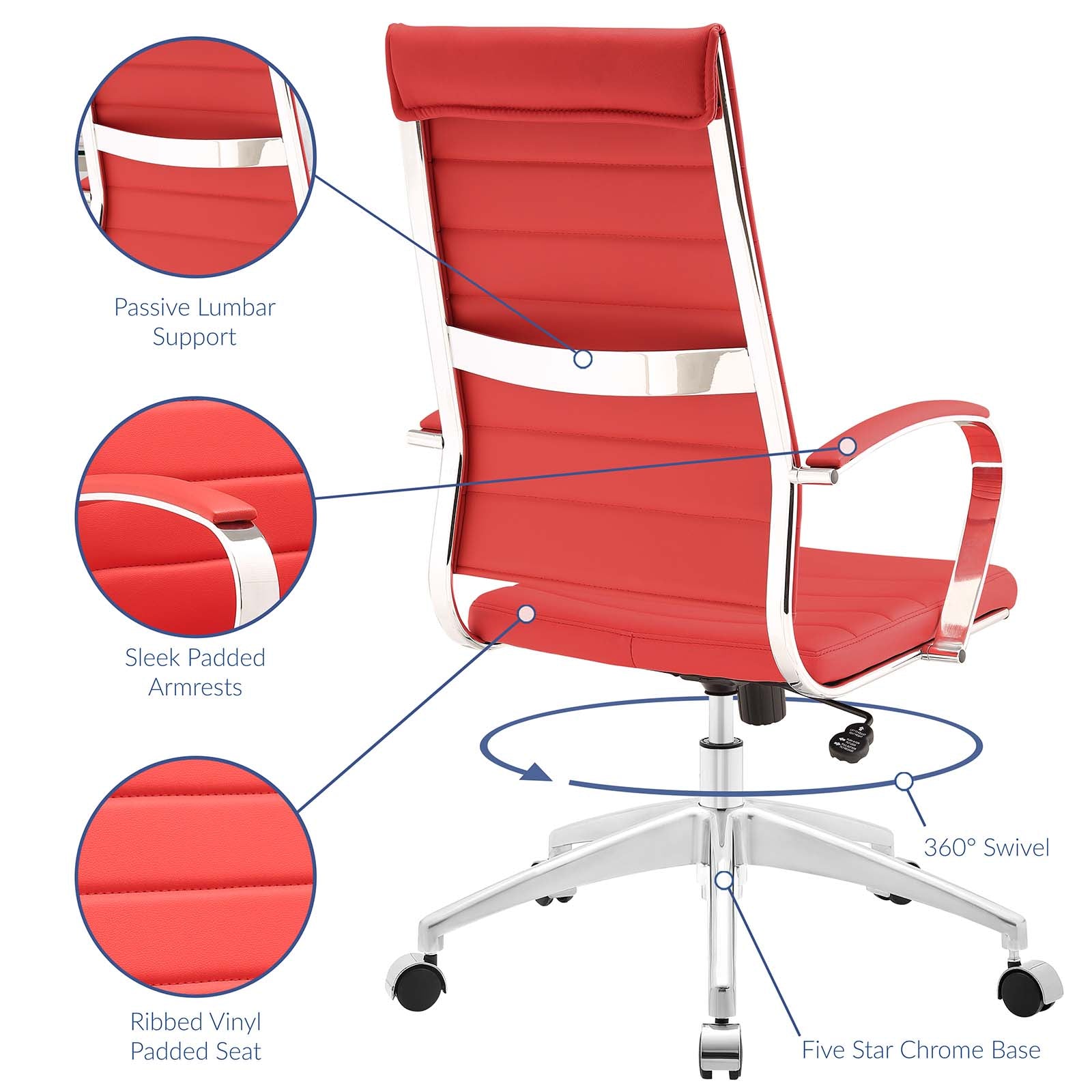 Modway Jive Highback Office Chair | Office Chairs | Modishstore-25