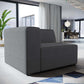 Modway Mingle Fabric Left-Facing Sofa | Sofas | Modishstore-8