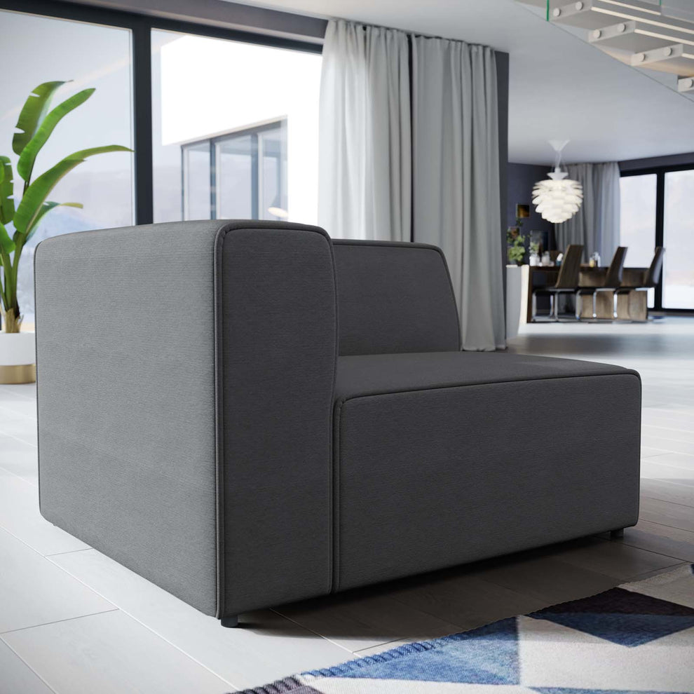 Modway Mingle Fabric Left-Facing Sofa - EEI-2720 | Sofas | Modishstore - 8