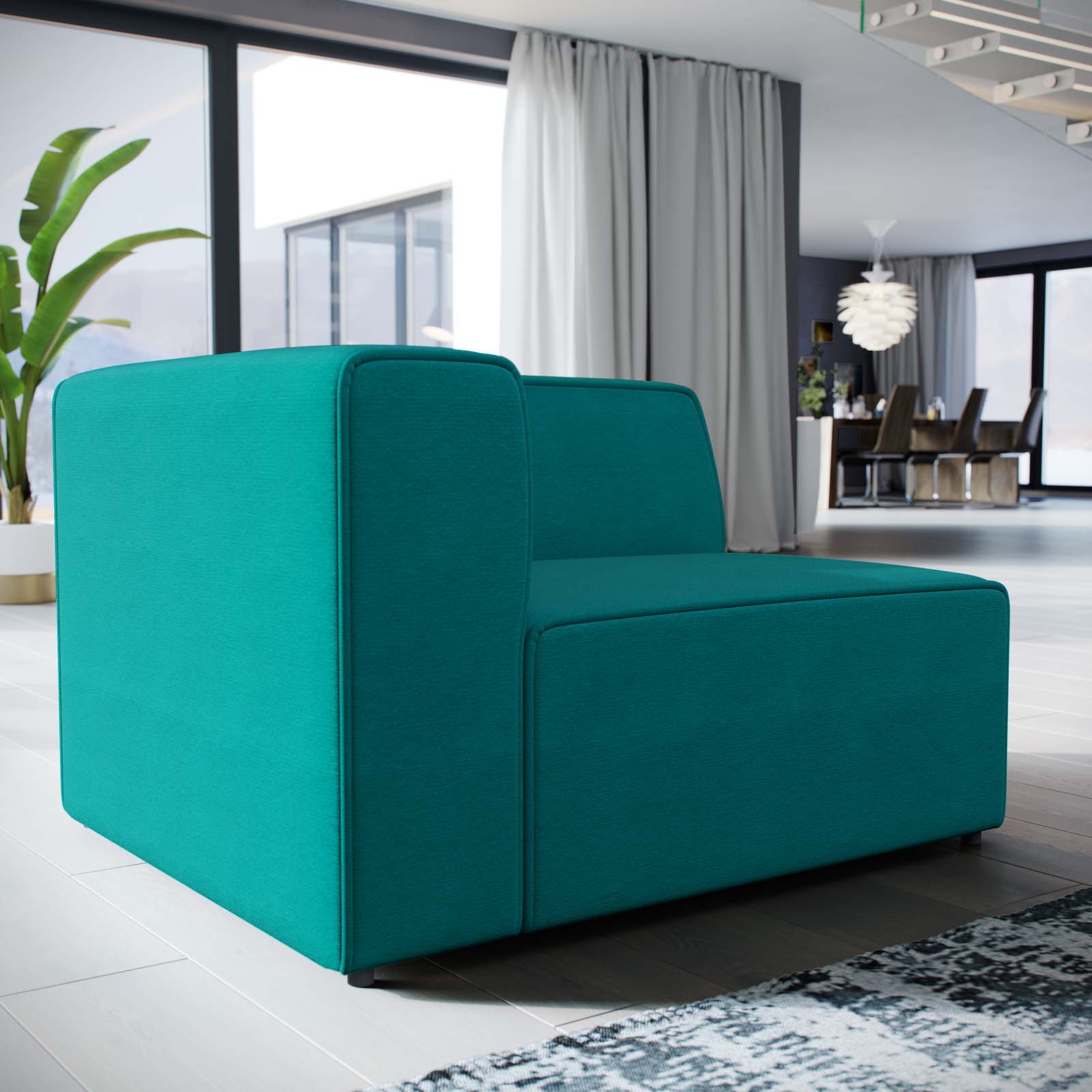 Modway Mingle Fabric Left-Facing Sofa | Sofas | Modishstore-13