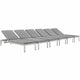 Modway Shore Set of 6 Outdoor Patio Aluminum Chaise with Cushions | Outdoor Recliners & Lounge Chairs | Modishstore-89