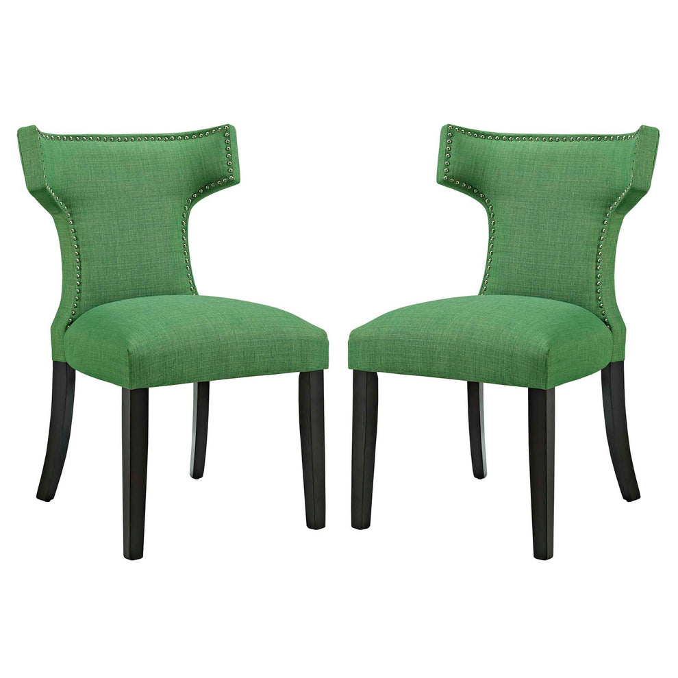 Modway Curve Dining Side Chair Fabric Set of 2 - EEI-2741 | Dining Chairs | Modishstore - 21