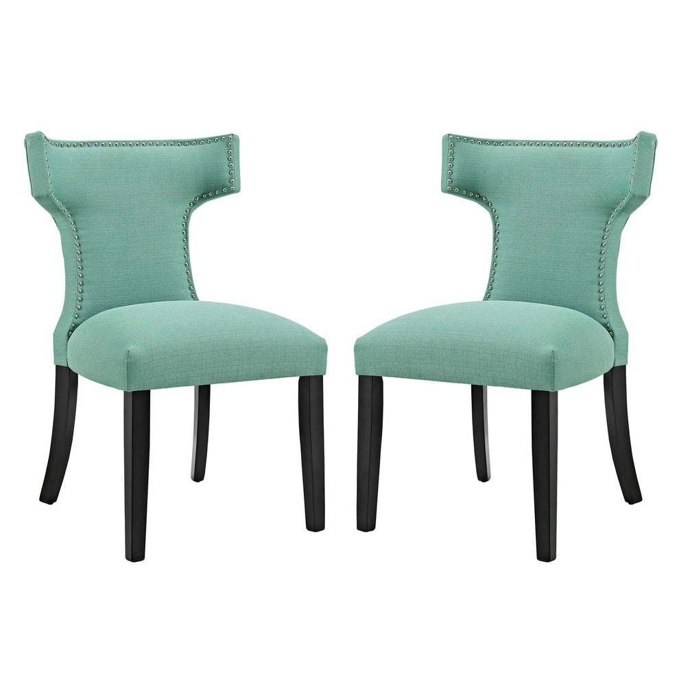 Modway Curve Dining Side Chair Fabric Set of 2 - EEI-2741 | Dining Chairs | Modishstore - 2