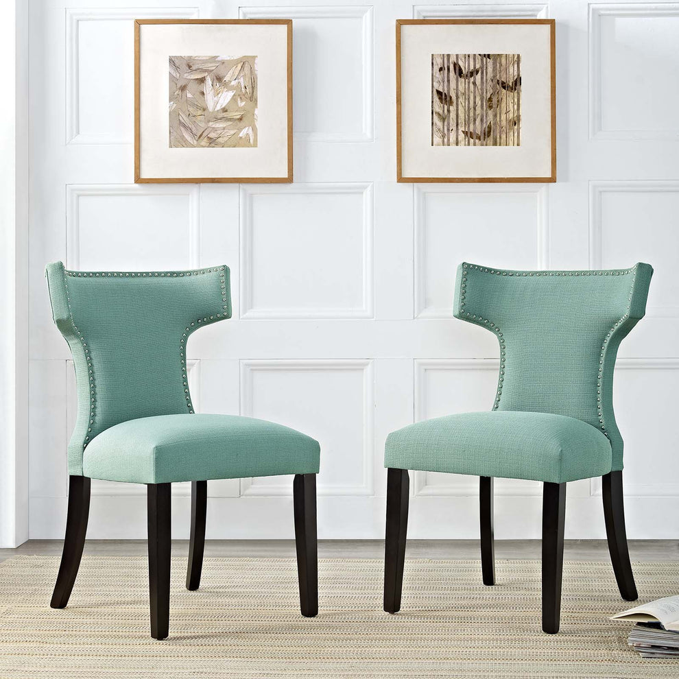 Modway Curve Dining Side Chair Fabric Set of 2 - EEI-2741 | Dining Chairs | Modishstore - 1