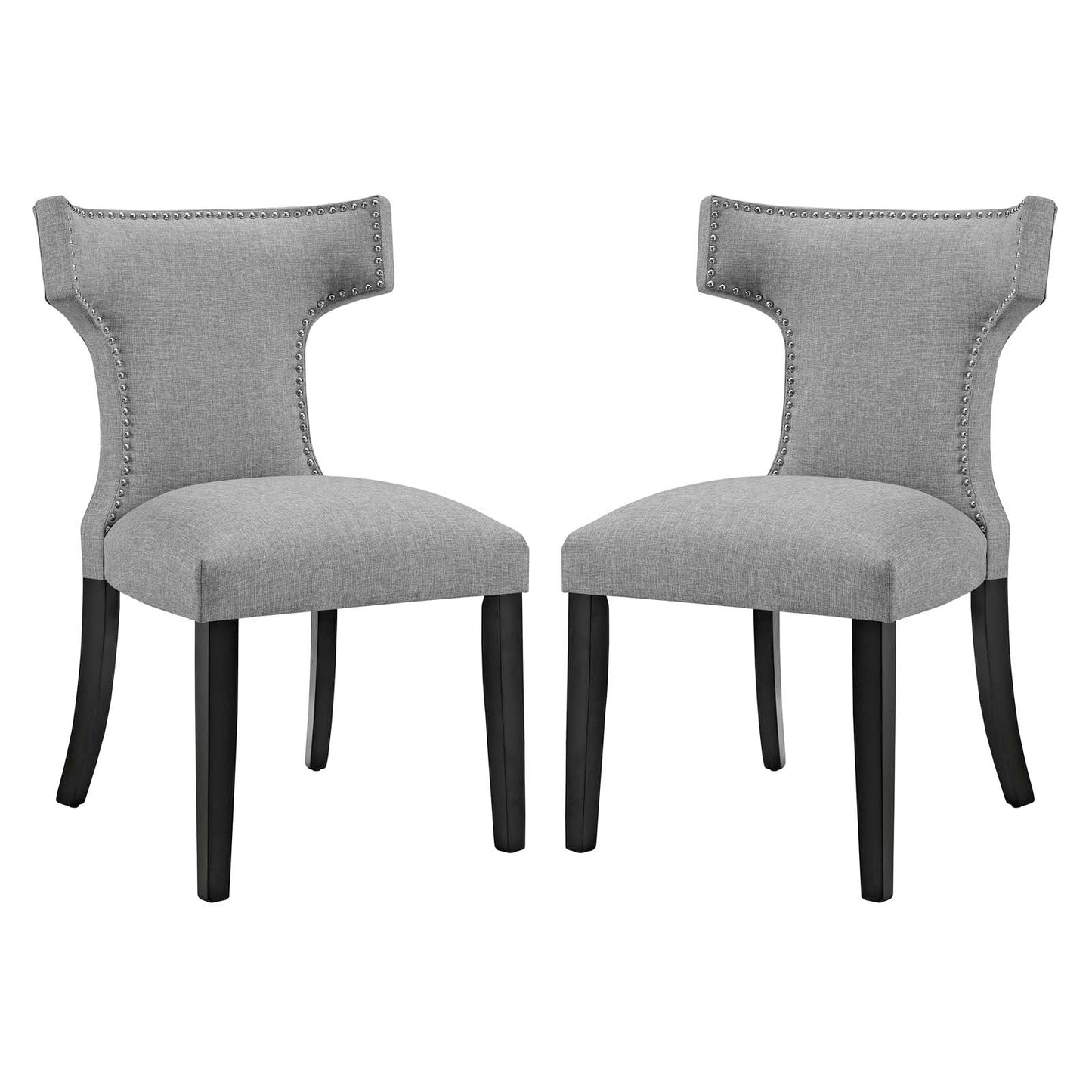Modway Curve Dining Side Chair Fabric Set of 2 | Dining Chairs | Modishstore-28