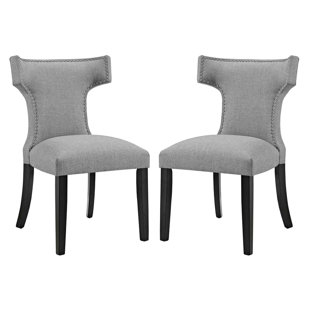 Modway Curve Dining Side Chair Fabric Set of 2 - EEI-2741 | Dining Chairs | Modishstore - 25
