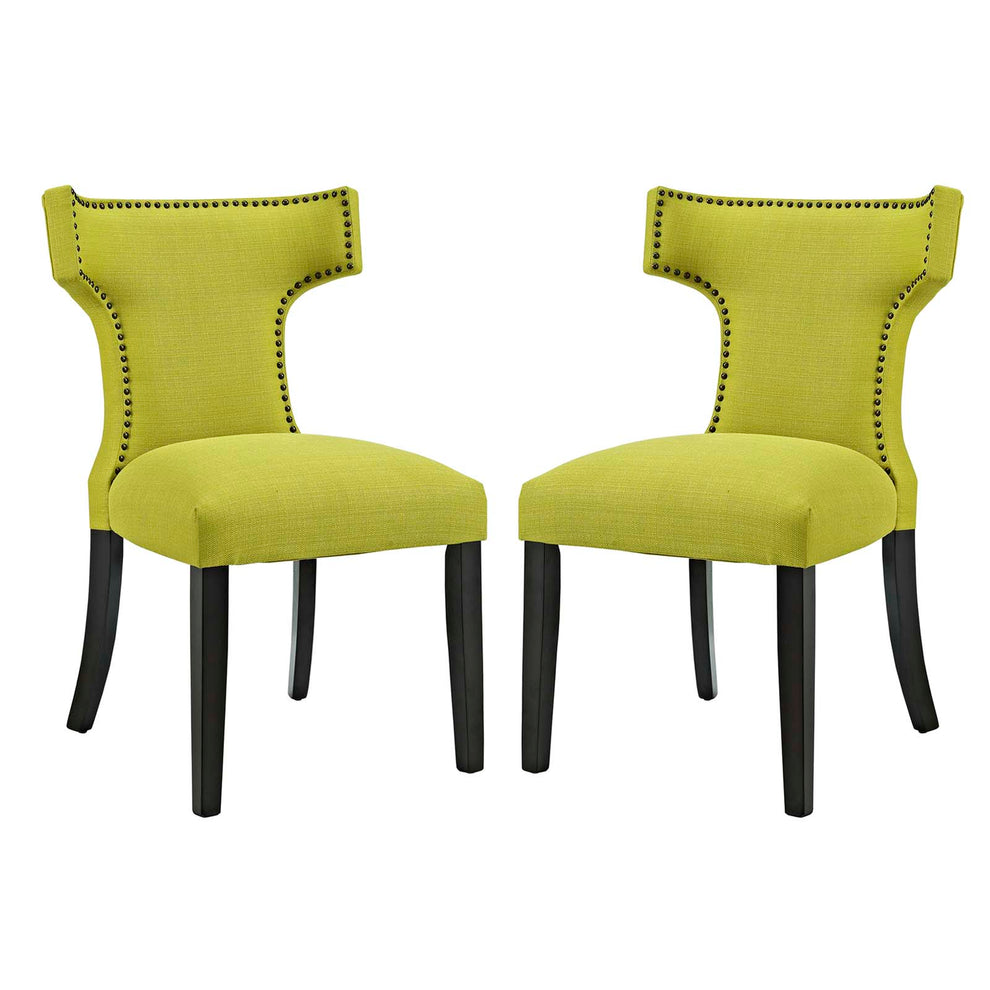 Modway Curve Dining Side Chair Fabric Set of 2 - EEI-2741 | Dining Chairs | Modishstore - 31