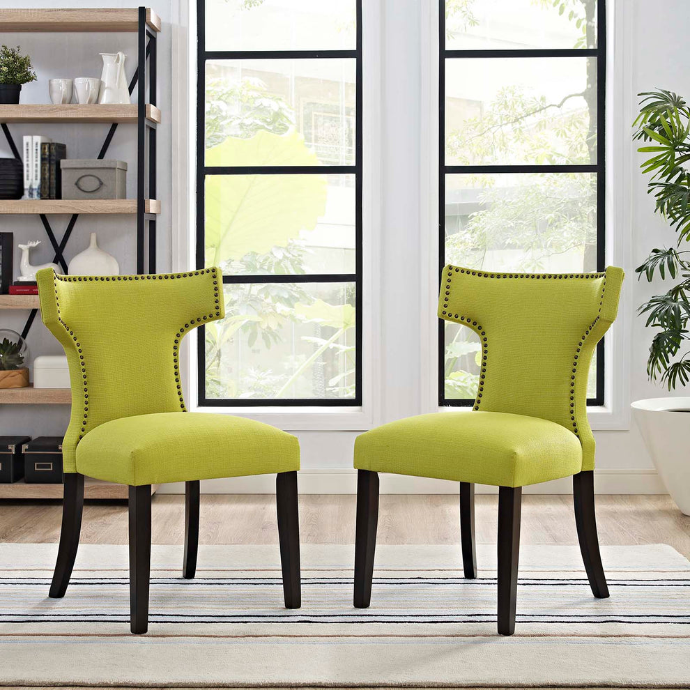 Modway Curve Dining Side Chair Fabric Set of 2 - EEI-2741 | Dining Chairs | Modishstore - 12