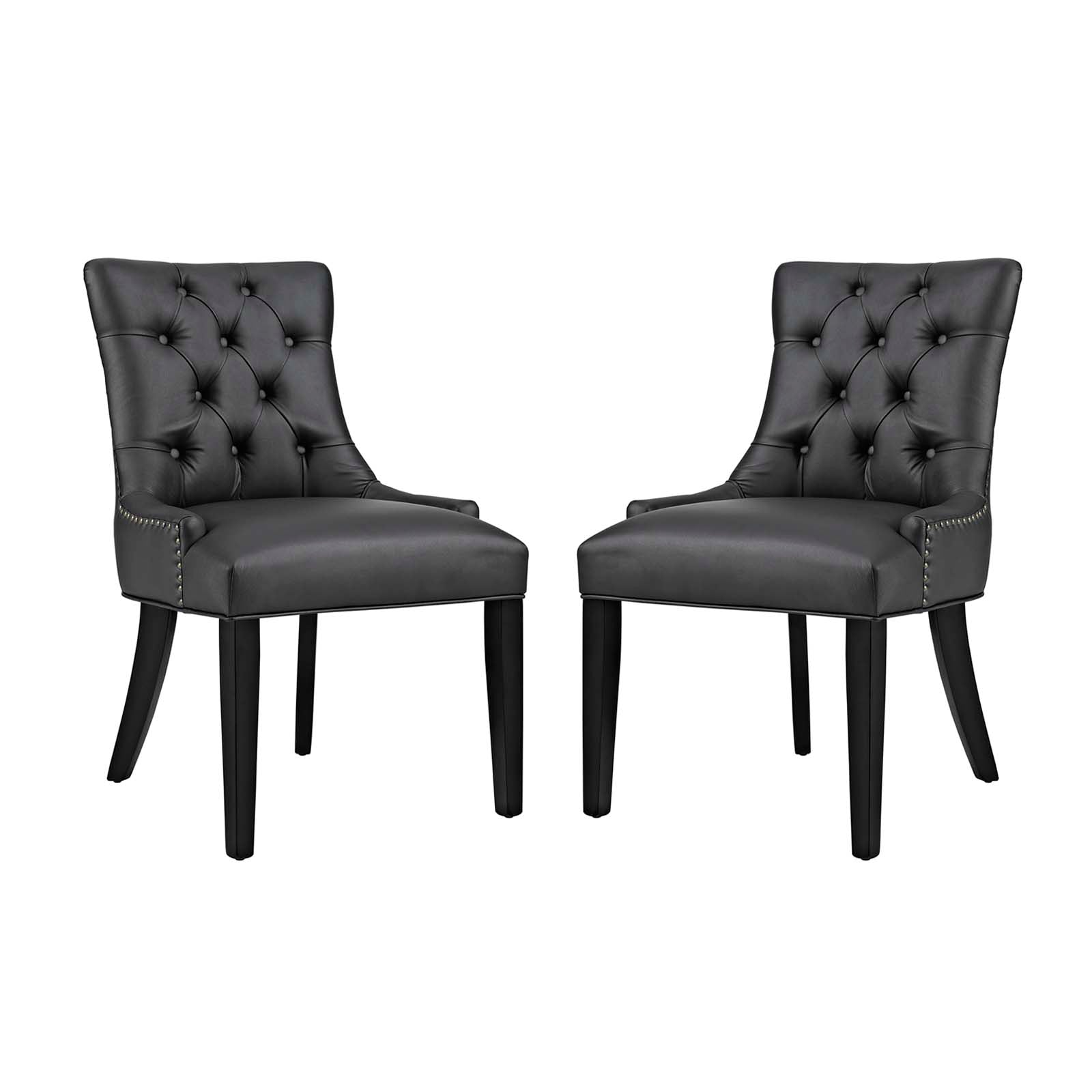 Modway Regent Dining Side Chair Vinyl Set of 2 | Dining Chairs | Modishstore-4
