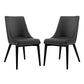 Modway Viscount Set of 2 Vinyl Dining Side Chair | Dining Chairs | Modishstore-10