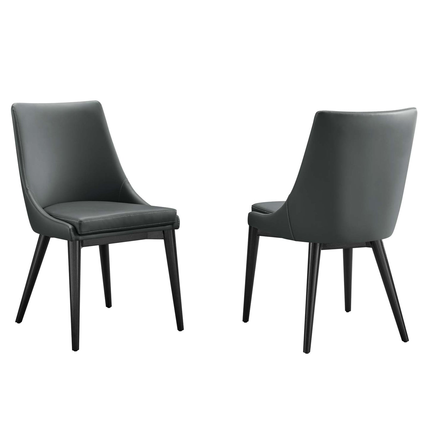 Modway Viscount Set of 2 Vinyl Dining Side Chair | Dining Chairs | Modishstore-12