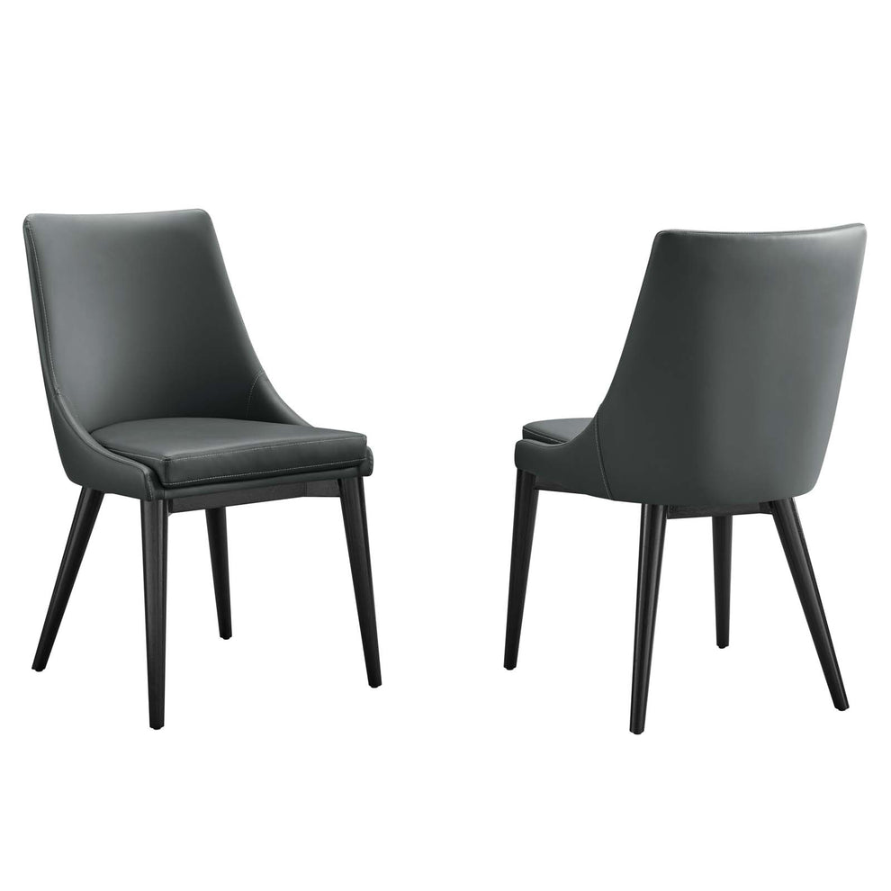 Modway Viscount Set of 2 Vinyl Dining Side Chair - EEI-2744 | Dining Chairs | Modishstore - 12