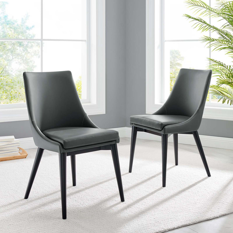 Modway Viscount Set of 2 Vinyl Dining Side Chair - EEI-2744 | Dining Chairs | Modishstore - 21