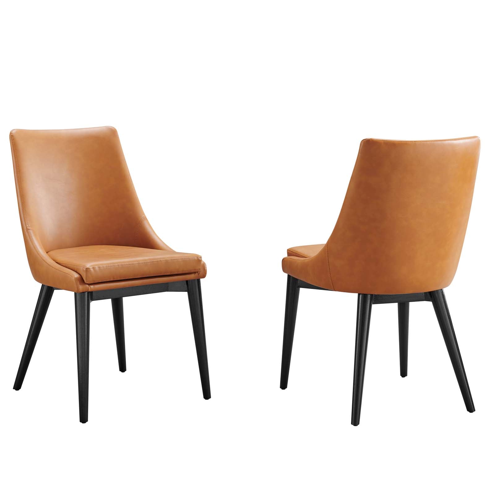 Modway Viscount Set of 2 Vinyl Dining Side Chair | Dining Chairs | Modishstore-22