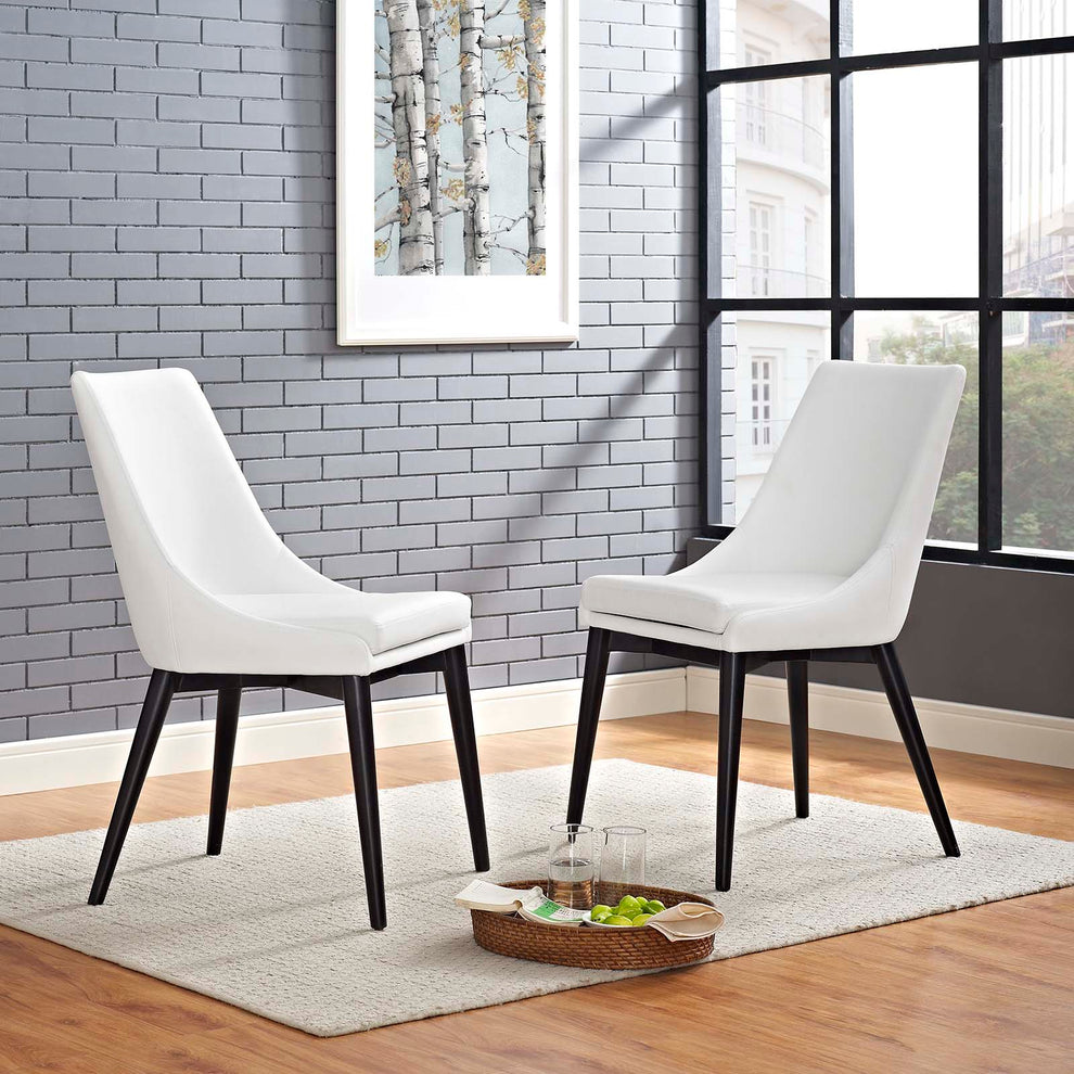 Modway Viscount Set of 2 Vinyl Dining Side Chair - EEI-2744 | Dining Chairs | Modishstore - 1