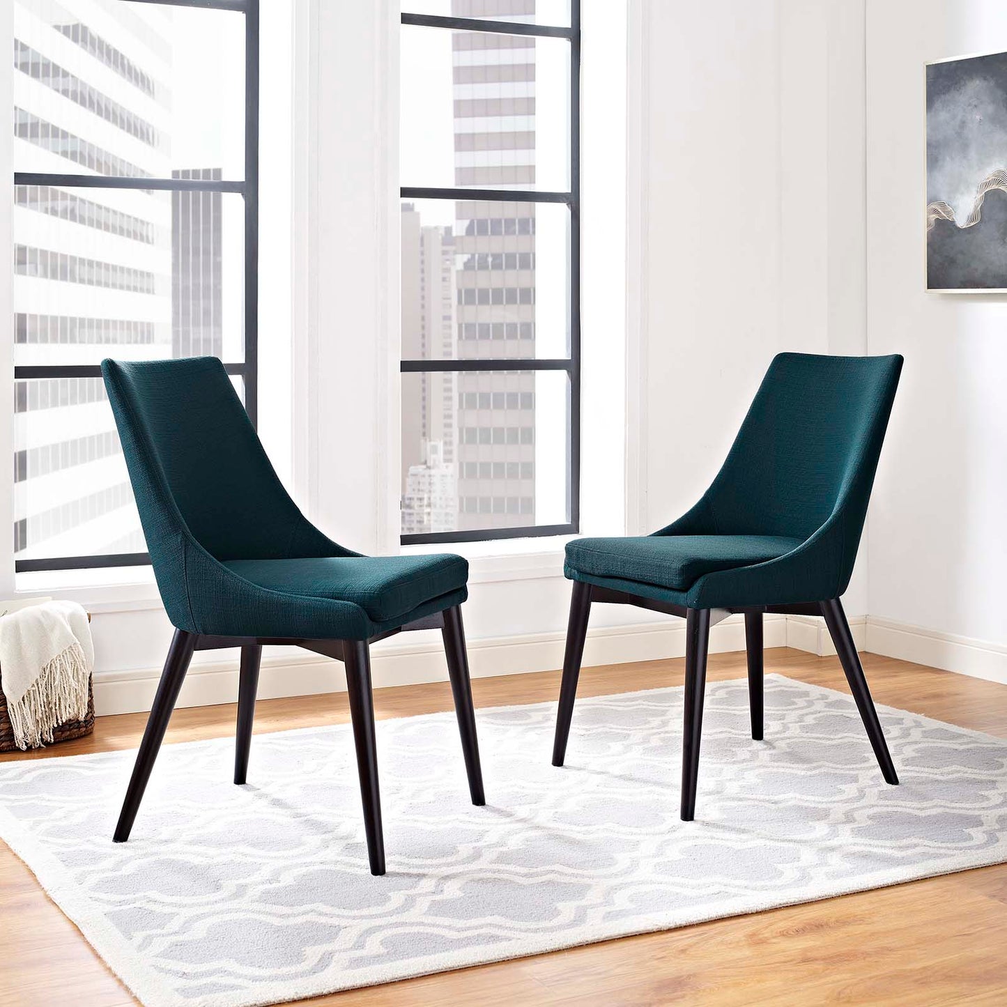 Modway Viscount Set of 2 Fabric Dining Side Chair | Dining Chairs | Modishstore-11