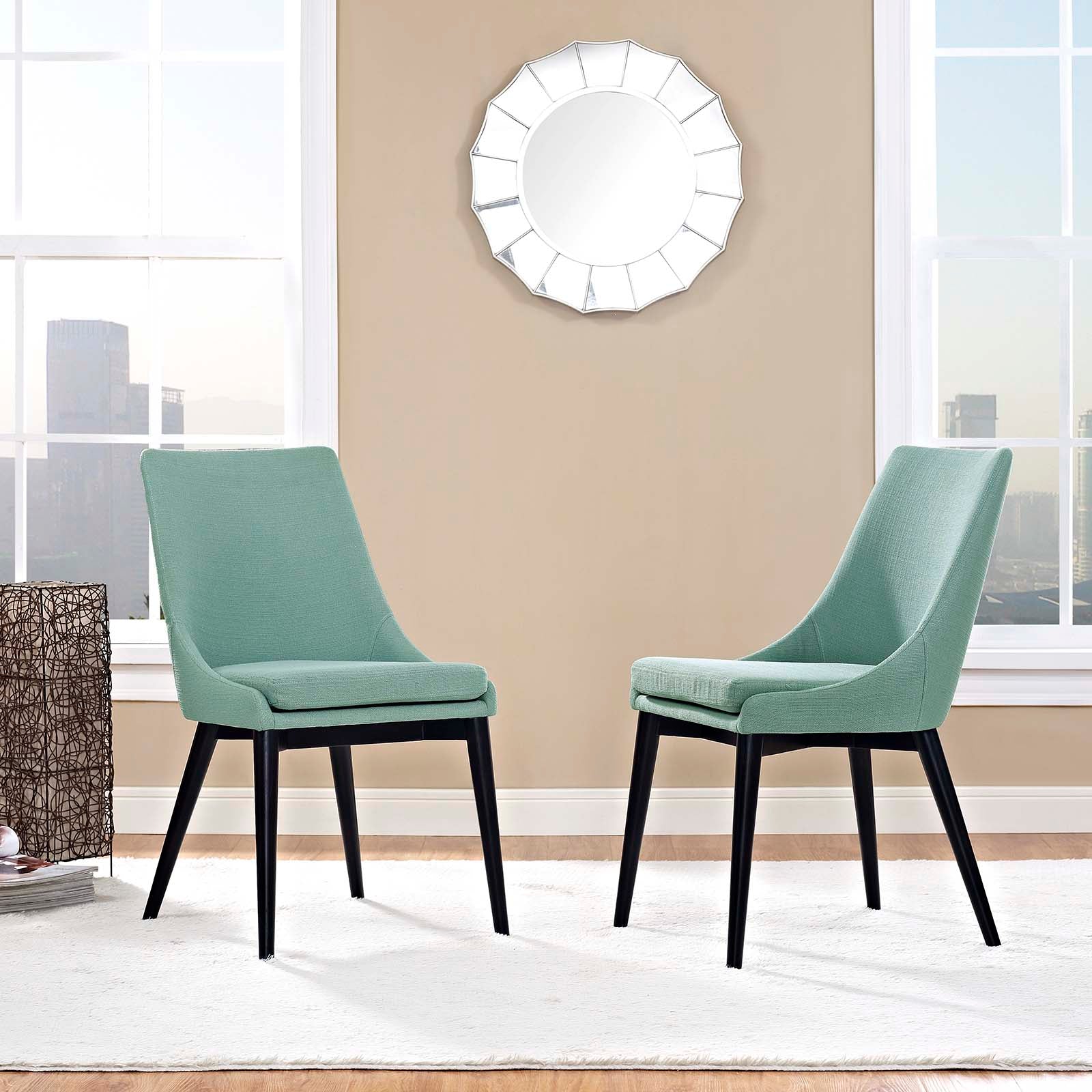 Modway Viscount Set of 2 Fabric Dining Side Chair | Dining Chairs | Modishstore-8