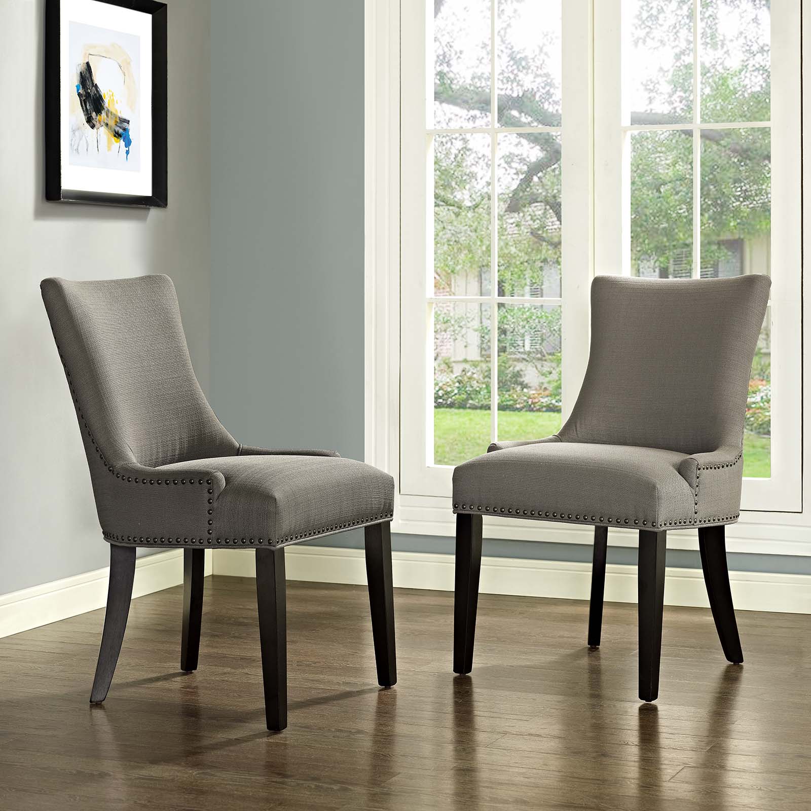 Modway Marquis Set of 2 Fabric Dining Side Chair | Dining Chairs | Modishstore-43