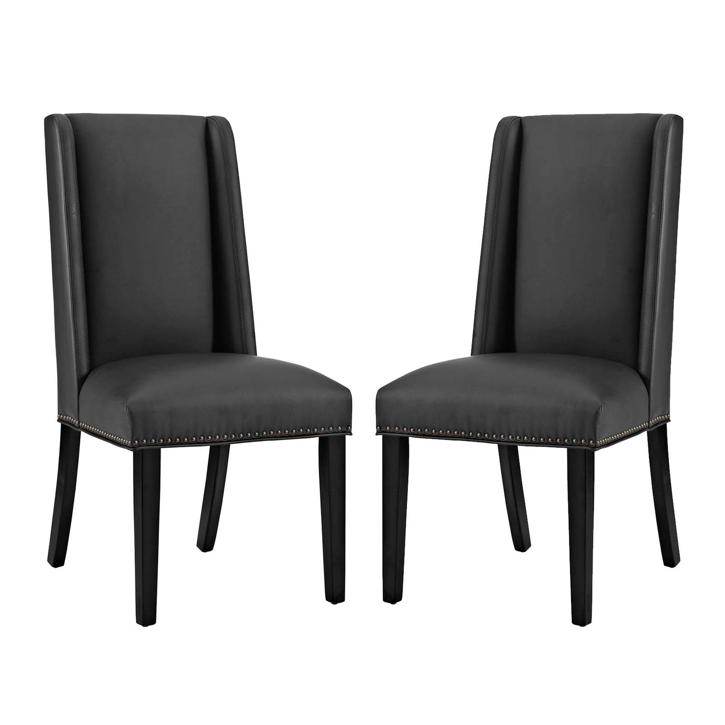 Modway Baron Dining Chair Vinyl Set of 2 | Dining Chairs | Modishstore-2