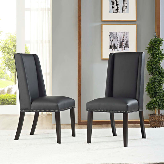 Modway Baron Dining Chair Vinyl Set of 2 | Dining Chairs | Modishstore