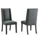Modway Baron Dining Chair Vinyl Set of 2 | Dining Chairs | Modishstore-11