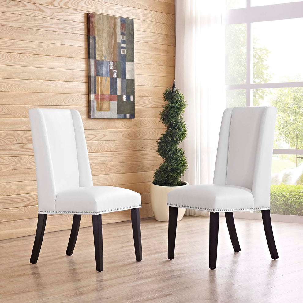 Modway Baron Dining Chair Vinyl Set of 2 - EEI-2747 | Dining Chairs | Modishstore - 6