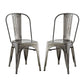Modway Promenade Set of 2 Dining Side Chair - Gunmetal | Dining Chairs | Modishstore-2