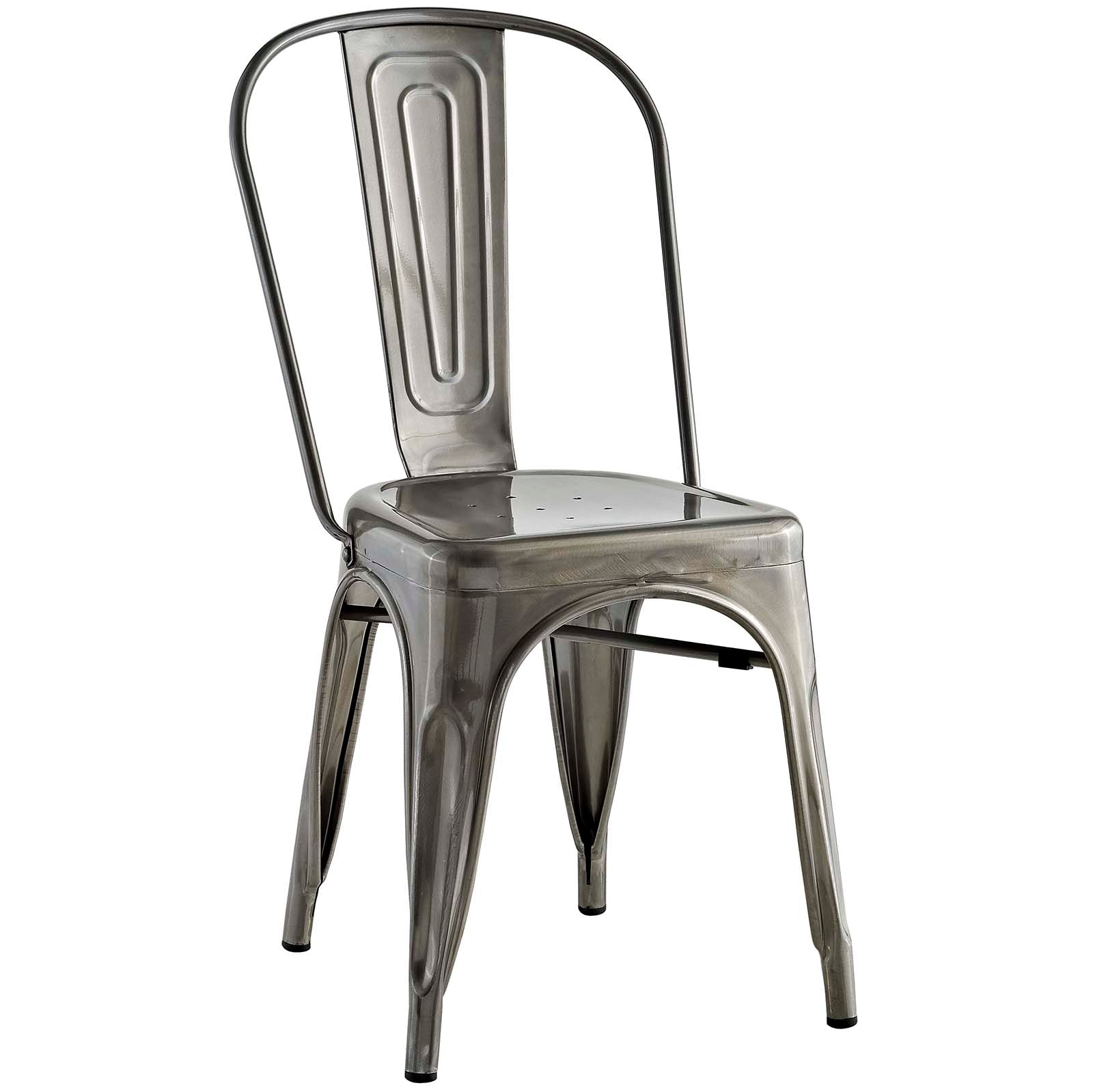 Modway Promenade Set of 4 Dining Side Chair - Gunmetal | Dining Chairs | Modishstore-3