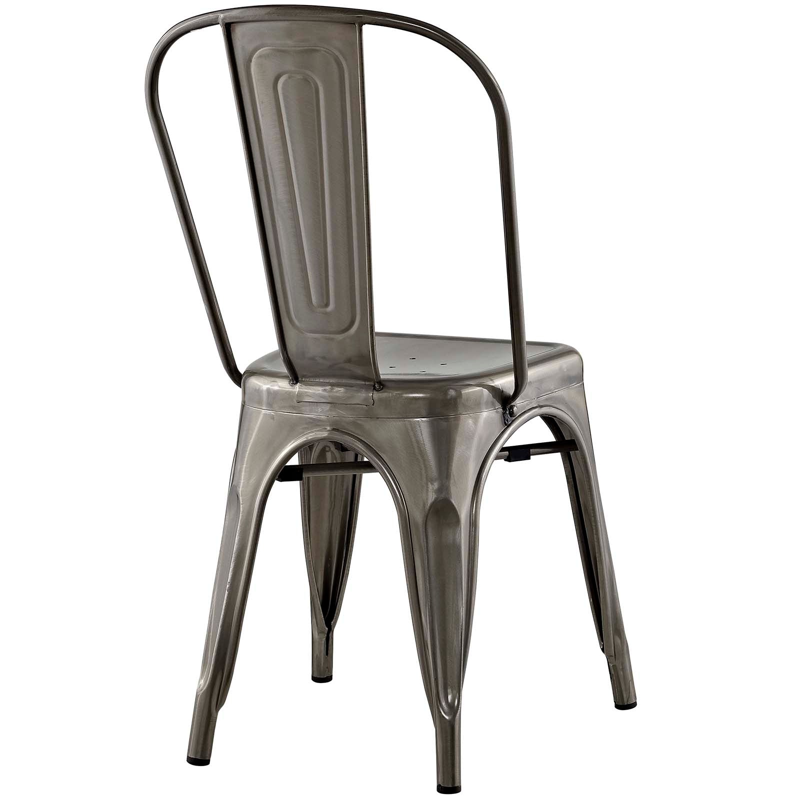 Modway Promenade Set of 4 Dining Side Chair - Gunmetal | Dining Chairs | Modishstore-5