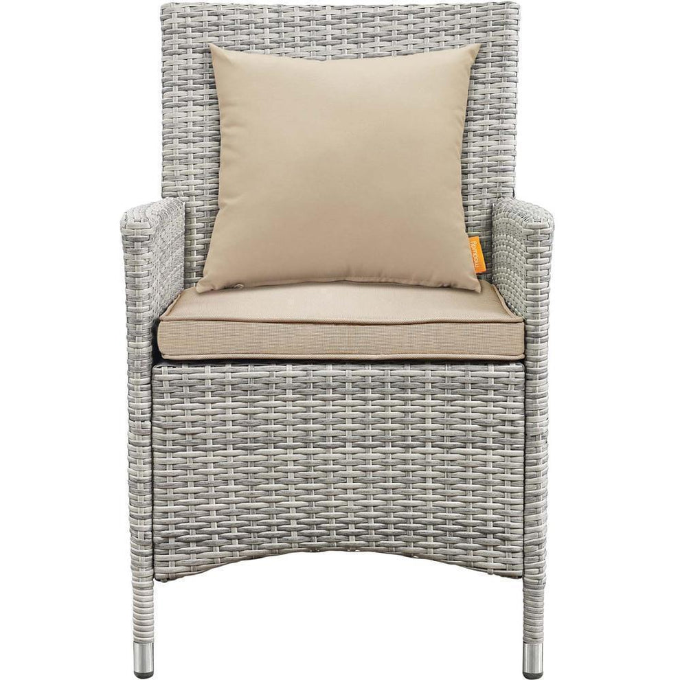 Modway Bridge 4 Piece Outdoor Patio Rattan Conversation Set with Pillows - EEI-2763 | Outdoor Sofas, Loveseats & Sectionals | Modishstore - 3