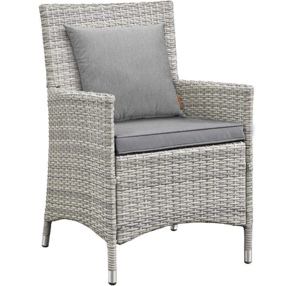 Modway Bridge 4 Piece Outdoor Patio Rattan Conversation Set with Pillows - EEI-2763 | Outdoor Sofas, Loveseats & Sectionals | Modishstore - 8
