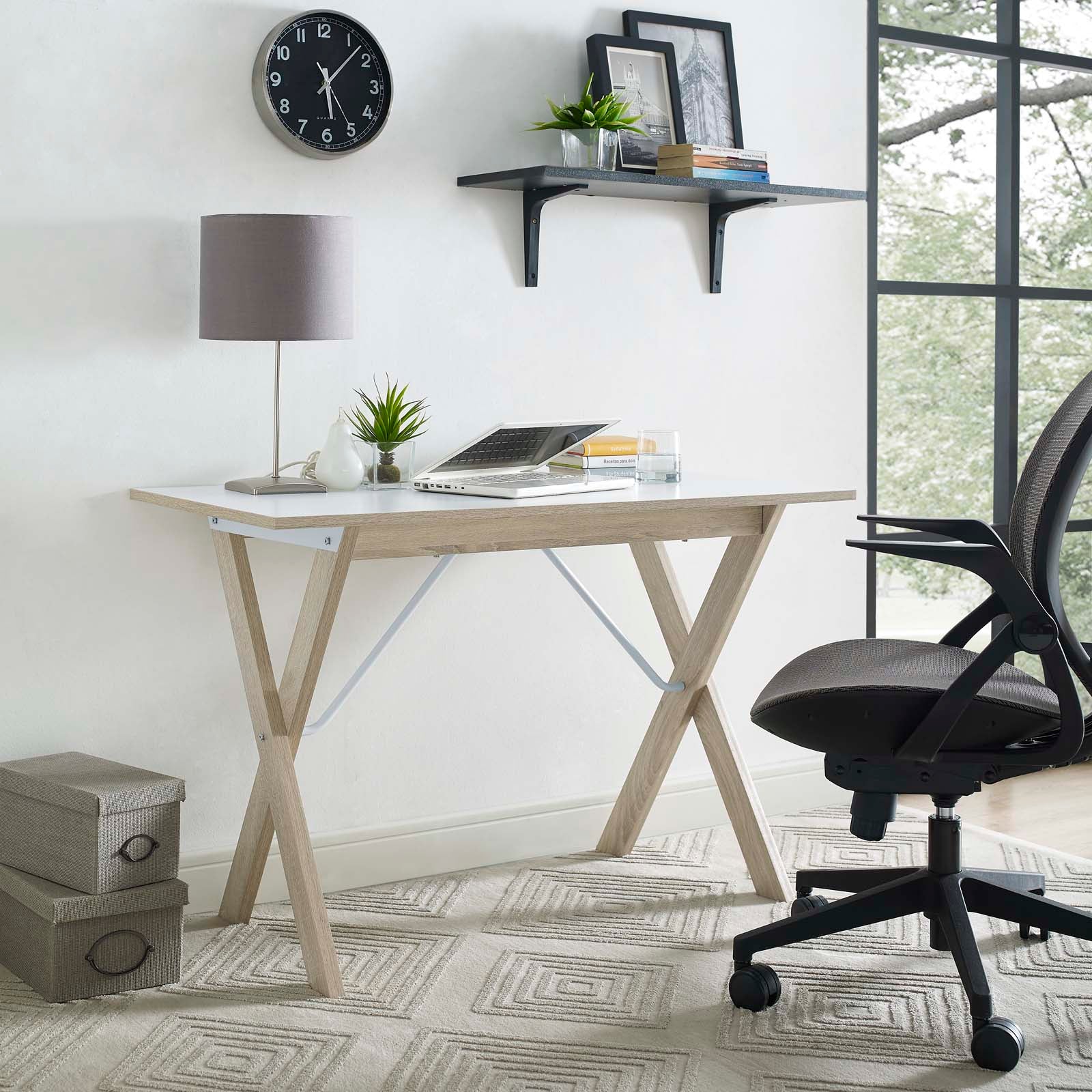 Expanse Wood Writing Desk By Modway - EEI-2784 | Desks | Modishstore - 1