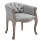 Modway Crown Vintage French Upholstered Fabric Dining Armchair - EEI-2793 | Armchairs | Modishstore - 1