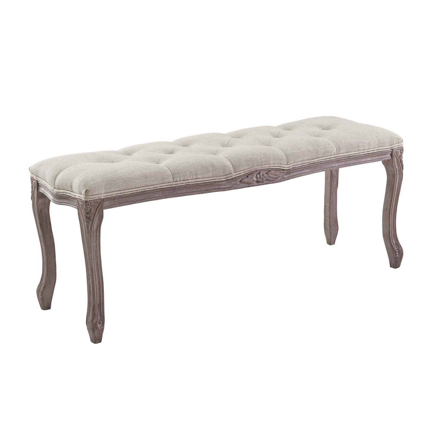 Modway Regal Vintage French Upholstered Fabric Bench | Stools & Benches | Modishstore-2