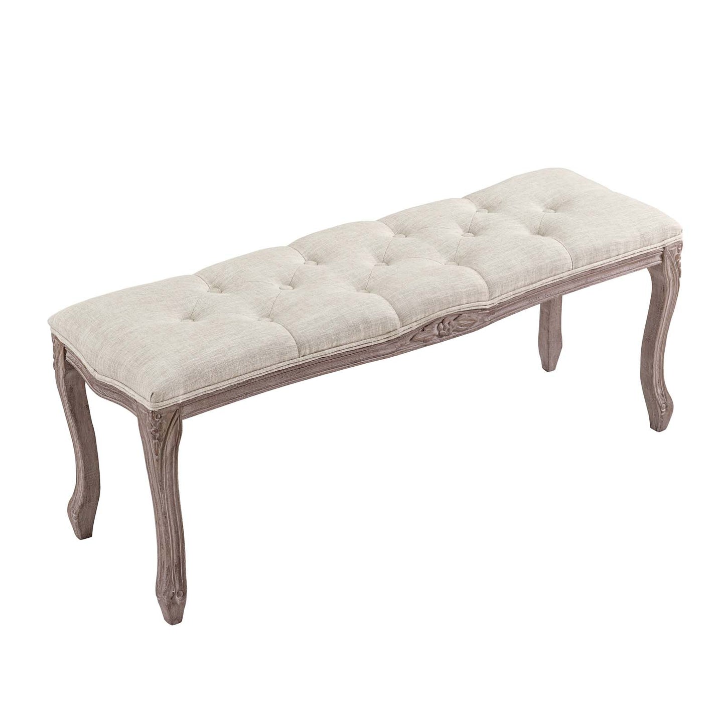 Modway Regal Vintage French Upholstered Fabric Bench | Stools & Benches | Modishstore-5