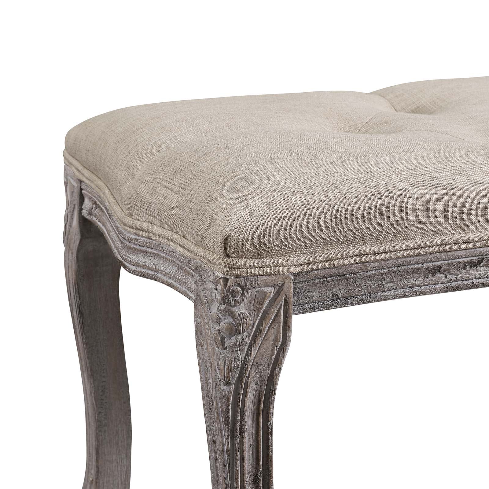 Modway Regal Vintage French Upholstered Fabric Bench | Stools & Benches | Modishstore-3