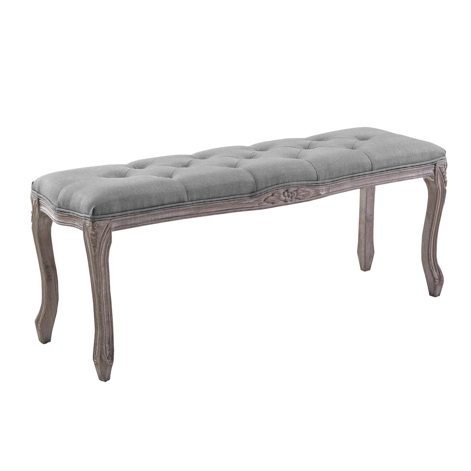 Modway Regal Vintage French Upholstered Fabric Bench | Stools & Benches | Modishstore-8