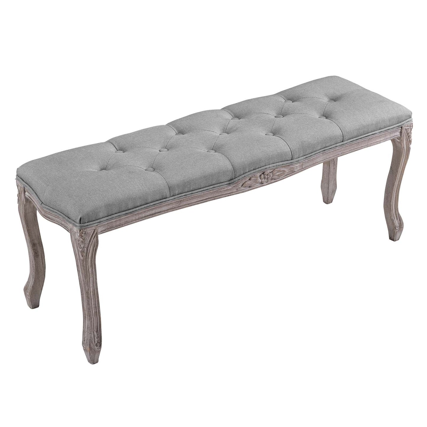Modway Regal Vintage French Upholstered Fabric Bench | Stools & Benches | Modishstore-10